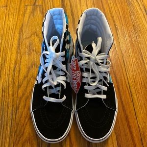 Sk8-Hi Butterfly Checkerboard Vans Size 8.5 women’s